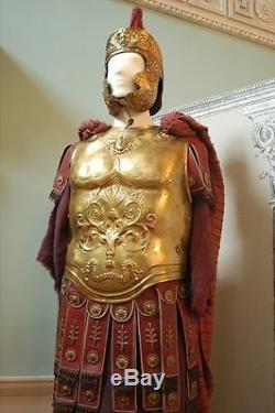 1951 Quo Vadis & 1959 Ben Hur Caesar prop Roman brass decorated armor epic film