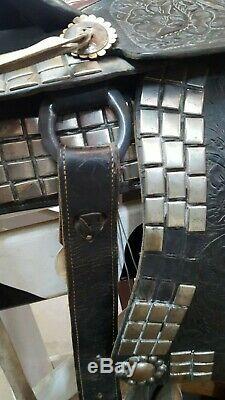 1959 MGM Movie Production Company Ornate Leather Prop Saddle