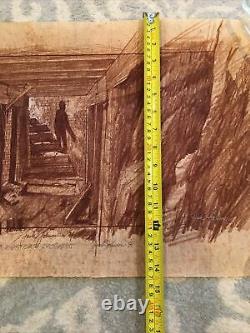 1984 Goonies Original Concept Art By Jack Johnson Lighthouse Basement Sloth Prop