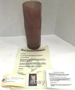 1994 THE FLINTSTONES MOVIE PROP STONE AGE STYLE LARGE 11 TUMBLER With COA