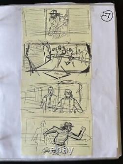 32x NWA Straight Outta Compton Hand Drawn Storyboard Art COA Movie Film TV Prop