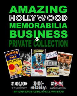 35,000+ AUTHENTIC MOVIE POSTERS Business & Private Collection PROPS & MORE