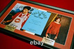 AMERICAN PIE signed JASON BIGGS, ALYSON HANNIGAN + 3 Props, DVD, UACC COA, Frame