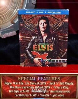 AUSTIN BUTLER Signed ELVIS Movie, Casino CHIP Prop, Frame, Blu DVD, UACC, COA