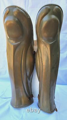 Alexander Movie prop Hellenistic Greek Roman greaves shin guards for armor COA