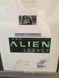 Alien life-size tail parts movie prop with COA 20th Century from Japan