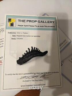 Alien v Predator Original movie prop Warrior Alien back appliance with COA