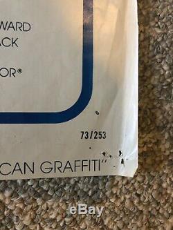 American Graffiti (1973) Movie Poster 27x40 Original, VHS/prop Plate