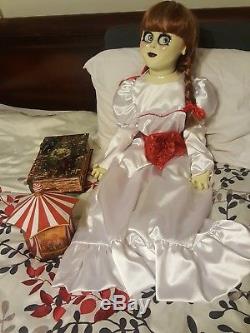 Annabelle Lifesize Original Prop Doll &Book & Music Box from the Conjuring Movie