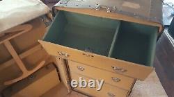 Antique Steamer Travel Wardrobe Trunk Home Decor/Movie Prop E. S. R (Pickup Only)