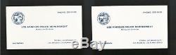 Authentic Dragnet Screen Used Tom Hanks & Dan Aykroyd Business Cards Movie Props