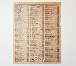 BACK TO THE FUTURE 1 original 1955 Phone Book page (COA Prop Store)