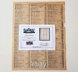 BACK TO THE FUTURE original props (1955 Phone Book page with COA PROPSTORE)