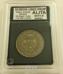 BATTLE ANGEL ALITA 10 Credit Coin Original Brass Screen Used Prop Rare COA