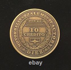 BATTLE ANGEL ALITA 10 Credit Coin Original Brass Screen Used Prop Rare COA