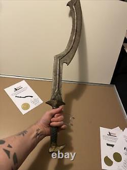 BLACK ADAM movie Prop Kahndaq Sword MARVEL PRODUCTION ORIGINAL DC Prop R1