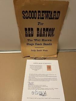 BLAZING SIXES Movie Prop 1937 Western Tv Show PRODUCTION MADE WANTED POSTER R1