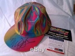 Back To The Future Part II Marty Mcfly Hat Signed By Michael J Fox With Psa Coa