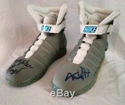 Back To The Future Part II Shoes Signed By Michael J Fox And Christopher Lloyd