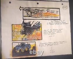 Batman Returns (1992) Original Hand Drawn Story Board by Nikita Knatz 1940-2010