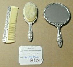 Beverley Owen the Munsters TV Prop Hairbrush Set with Signed With JSA Sticker