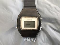 Blade Runner Black 3-button Microma Digital Watch. Early Smooth Case