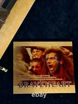 Braveheart Mel Gibson Signed Photo Prop Sword-Display Case Movie Large 42x28