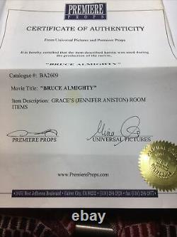 Bruce Almighty Movie Prop Jennifer Aniston Room Items Certificate Authenticity