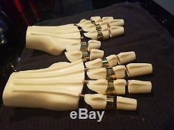 C3po wearable hands brass knuckle pips rings prop life size 11 cosplay starwars