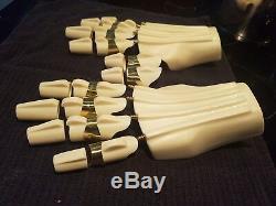 C3po wearable hands brass knuckle pips rings prop life size 11 cosplay starwars
