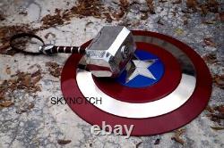 Captain America Shield Metal Prop Replica Marvel Thor Hammer Replica