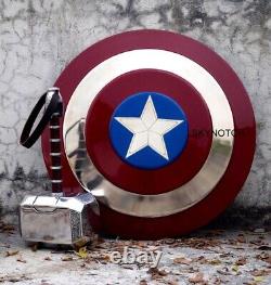 Captain America Shield Metal Prop Replica Marvel Thor Hammer Replica