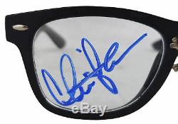 Charlie Sheen Major League Signed Skull & Crossbones Prop Glasses BAS Witnessed