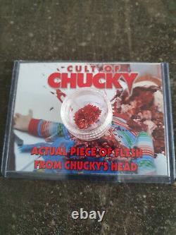 Childs Play Cult of Chucky Original Screen Used Piece of Chucky Flesh Movie Prop