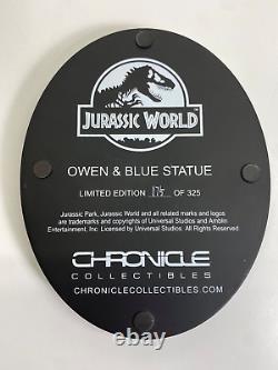 Chronicle Collectibles Jurassic World Owen & Blue 19 New Boxed 119/325 Rare