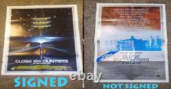 Close Encounters of the Third Kind Original Movie poster cast Teri Garr signed