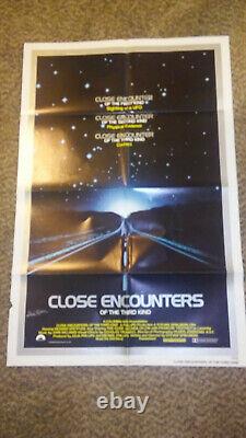 Close Encounters of the Third Kind Original Movie poster cast Teri Garr signed