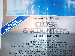 Close Encounters of the Third Kind Original Movie poster cast Teri Garr signed