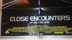 Close Encounters of the Third Kind Original Teri Garr signed Movie poster 1 sh