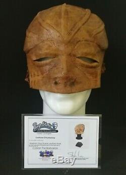 Conan The Barbarian Warrior's Orgy Scene Leather Mask Original Movie Prop Coa