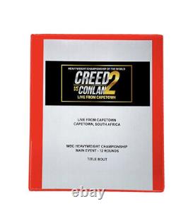 Creed 3 SCREEN USED Fight binder, fight badges, scorecards, notepad Conlan