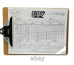 Creed 3 SCREEN USED Fight binder, fight badges, scorecards, notepad Conlan