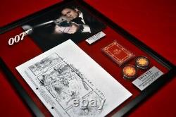 DANIEL CRAIG Signed Autograph, James Bond 007, SKYFALL STORYBOARD Cel, COA Frame