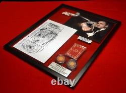 DANIEL CRAIG Signed Autograph, James Bond 007, SKYFALL STORYBOARD Cel, COA Frame