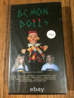 DEMON DOLLS SCREEN USED Punch Doll Horror Movie Prop, SEALED VHS & Shirt 1992
