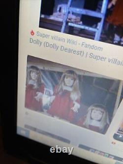 DOLLY DEAREST Movie Prop Poster Horror Film Chucky Child's Play Doll Toys RARE