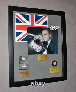 Daniel Craig Signed JAMES BOND 007, Screen-Used Prop CHIP, CARD, UACC, COA, DVD