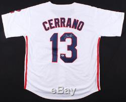 Dennis Haysbert Signed Pedro Cerrano Indians Jersey (Beckett)MovieMajor League