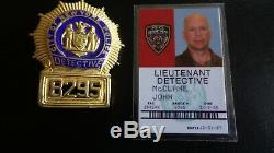 Die Hard 4 John Mclane Police Badge ID & Wallet Exact Replica Original Prop Man