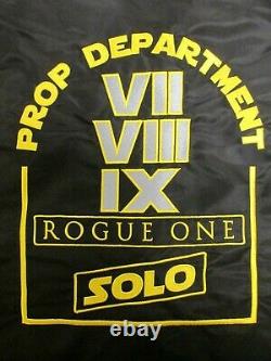 Disney Star Wars VII VIII IX New Prop Crew XL Jacket Free Movie Promo Hat Shirt